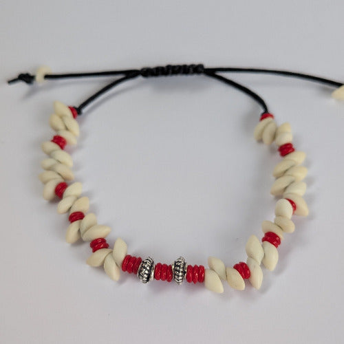 Bracelet Homme Drakk cream et rouge