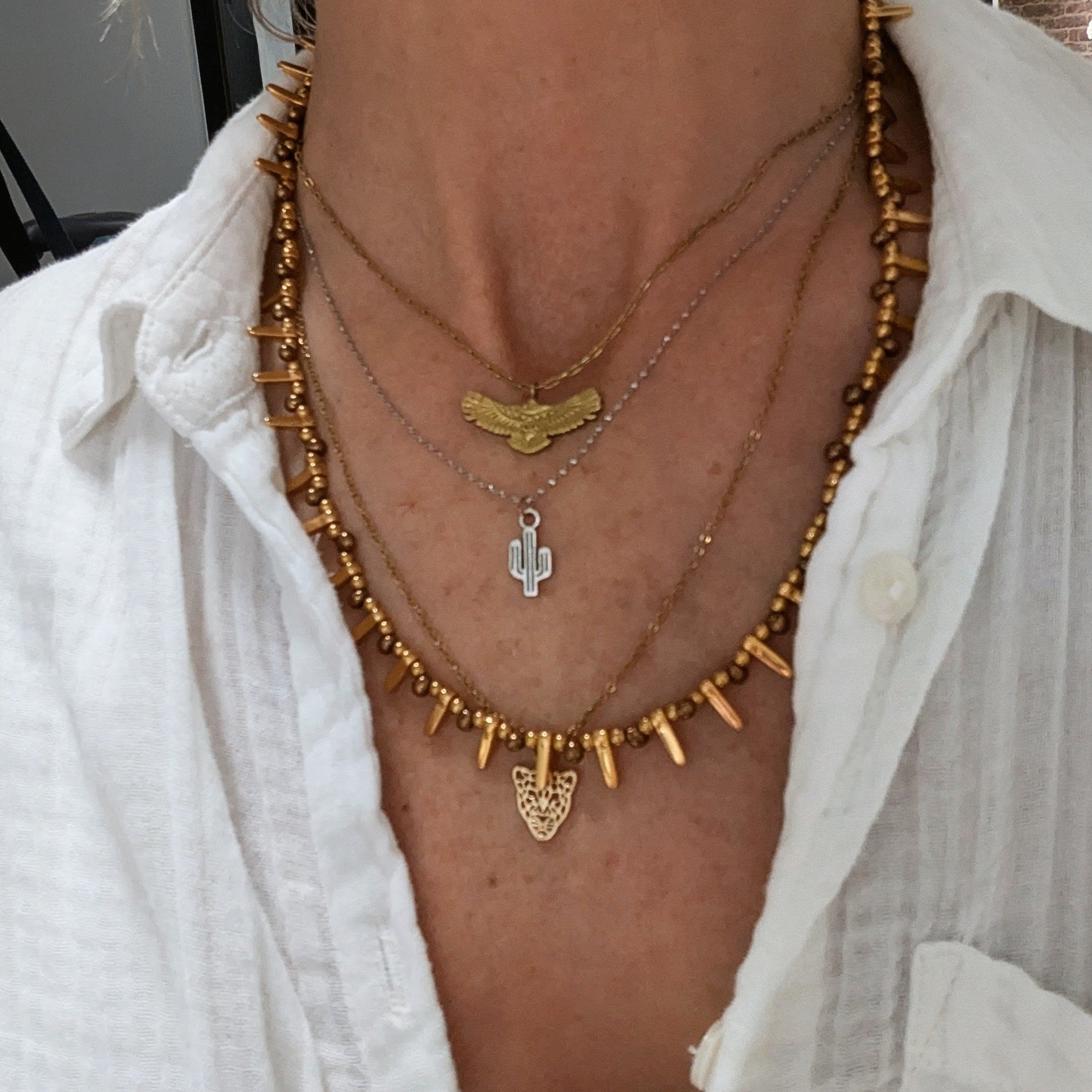 Collier Barrette Doré