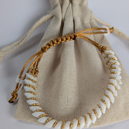 Drakk blanc et doré