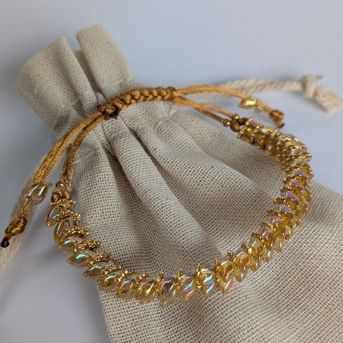 Drakk jaune transparent et doré