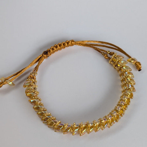 Drakk jaune transparent et doré