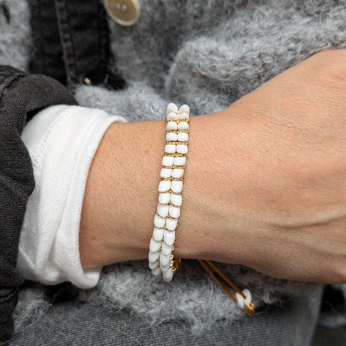 Drakk blanc et doré