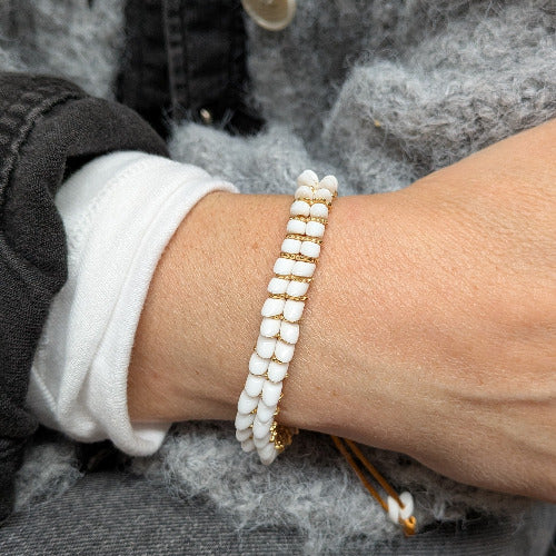 Drakk blanc et doré