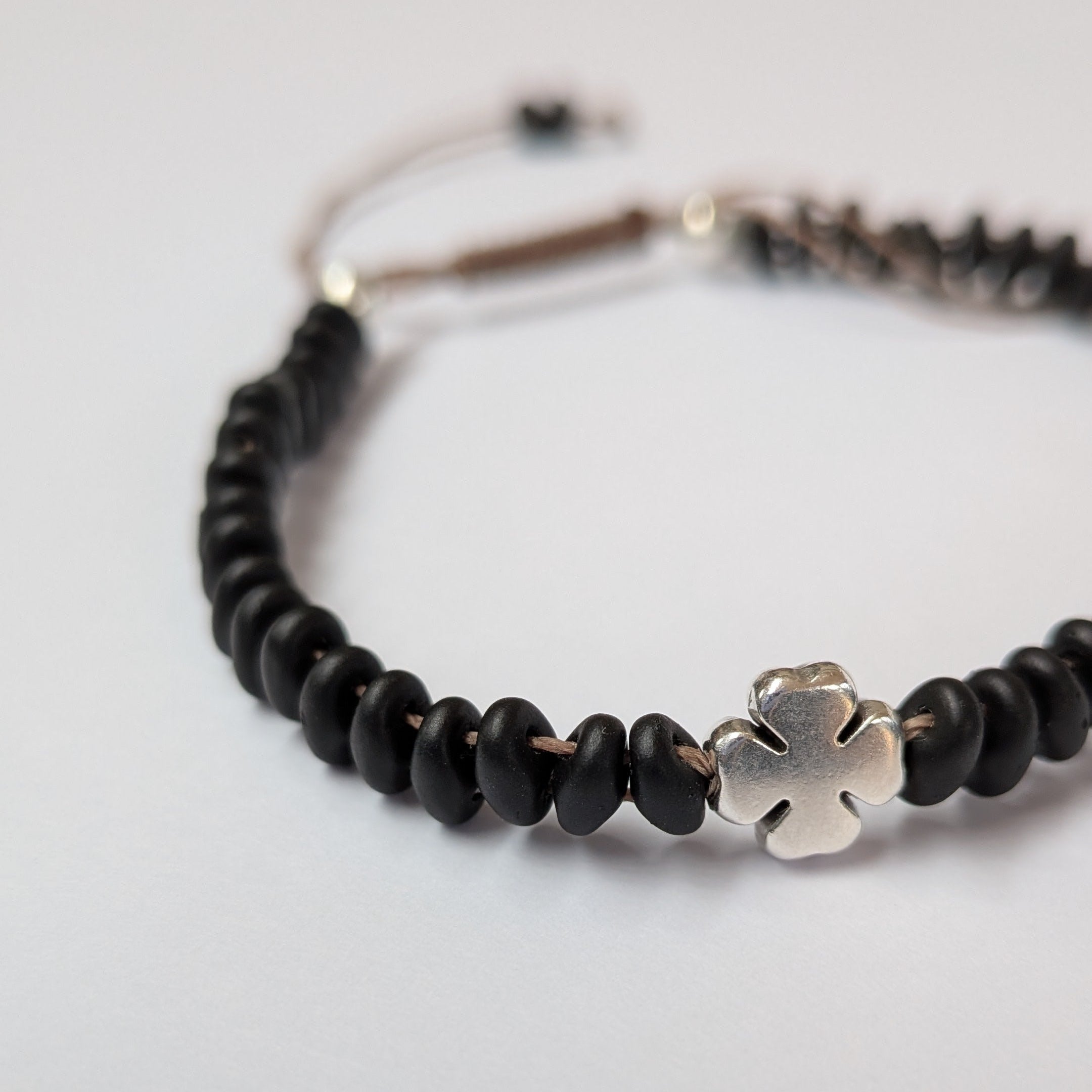 Bracelet Homme Gun Trèfle Noir