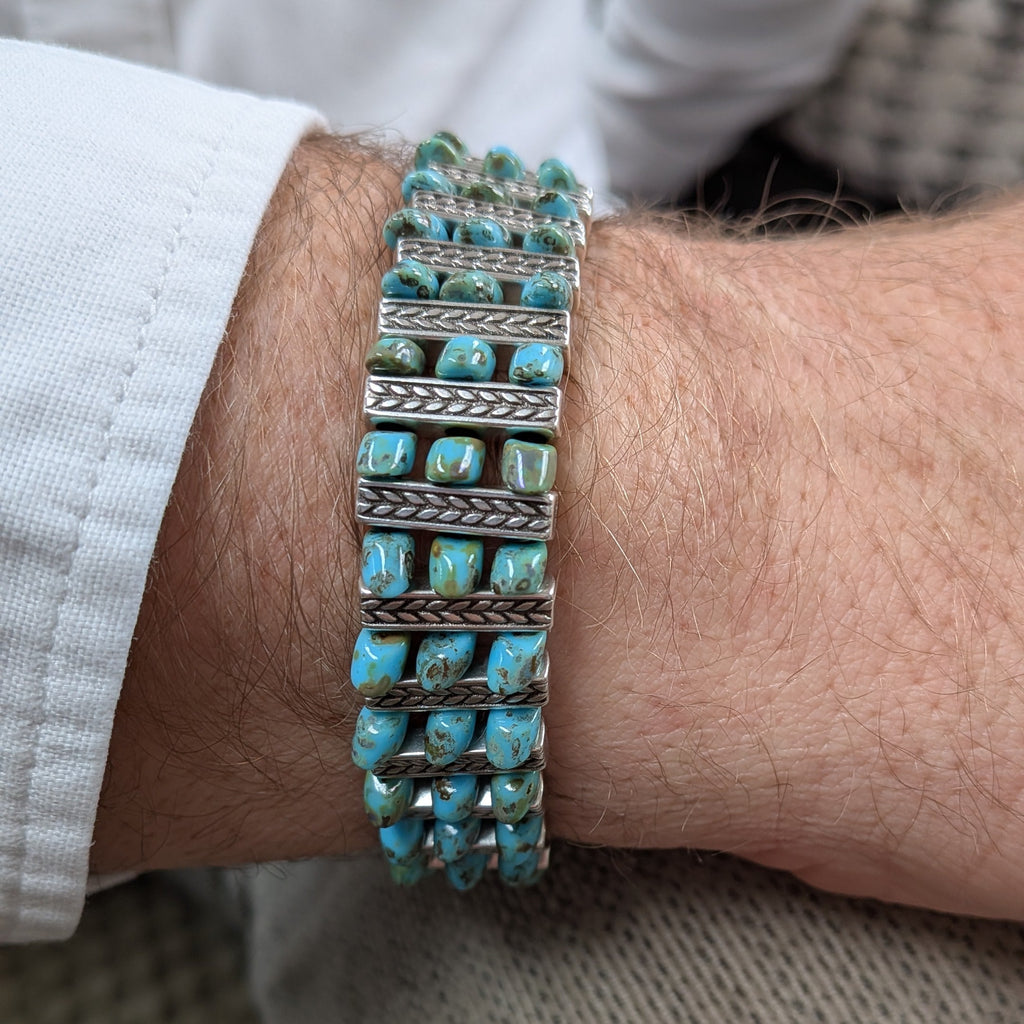 Bracelet Homme Drakk ar turquoise