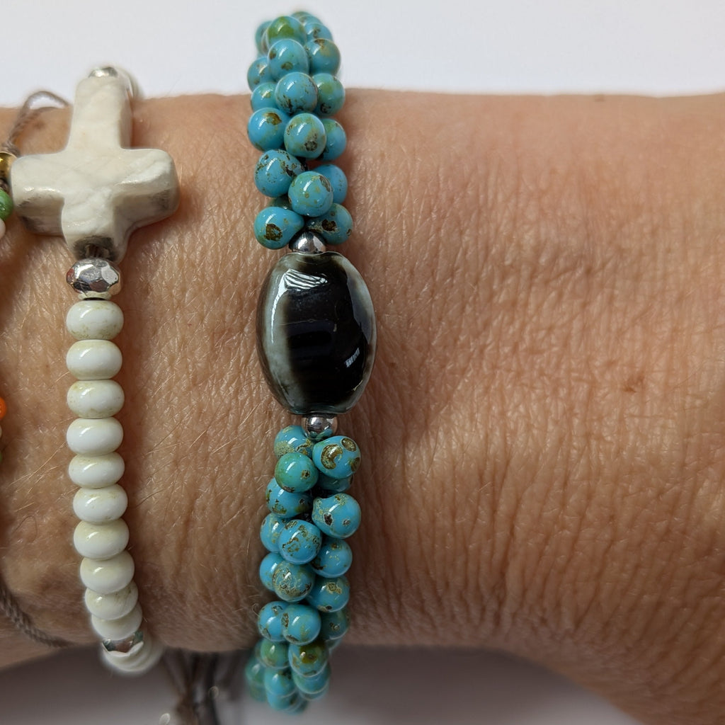 Vorik Turquoise & Marron