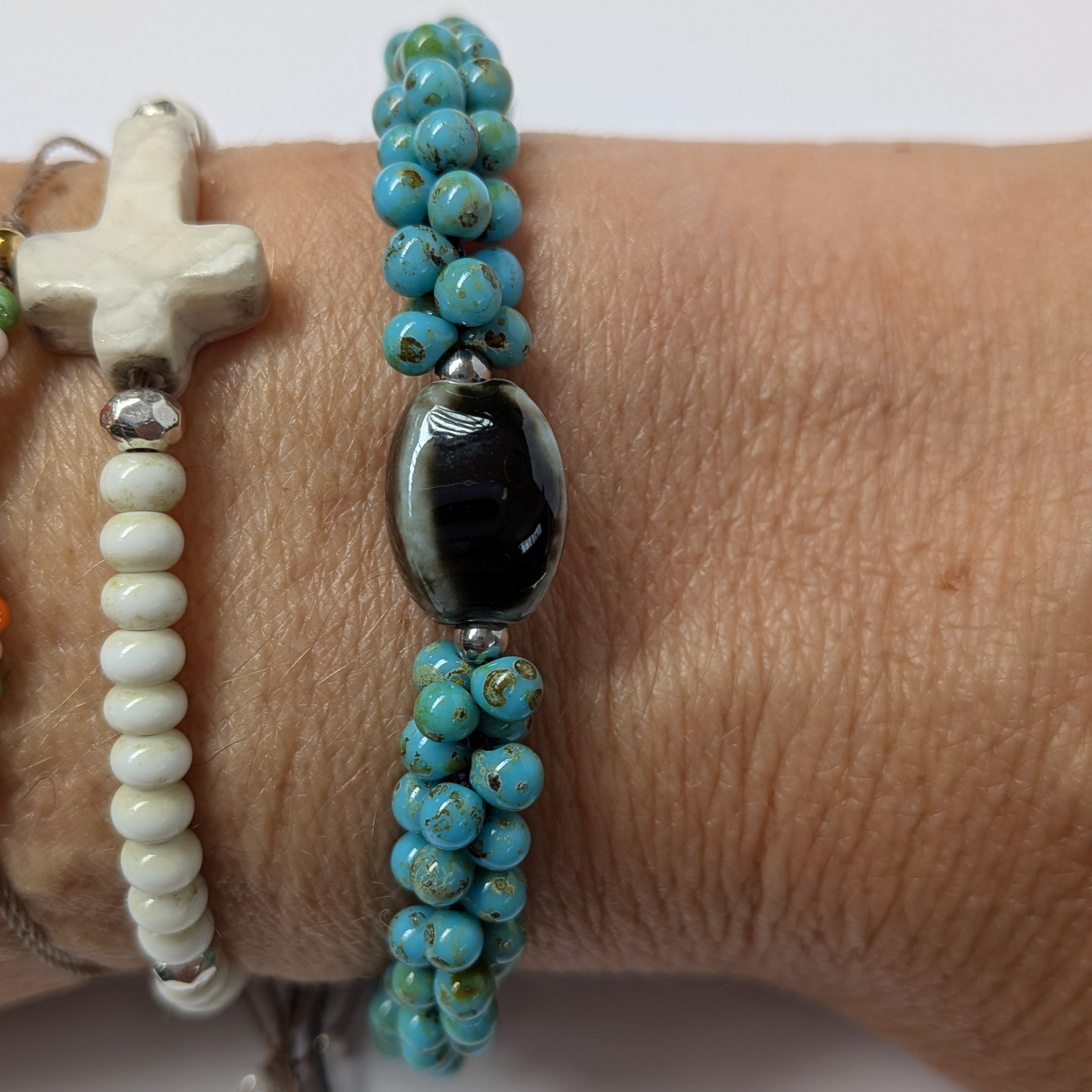 Vorik Turquoise & Marron