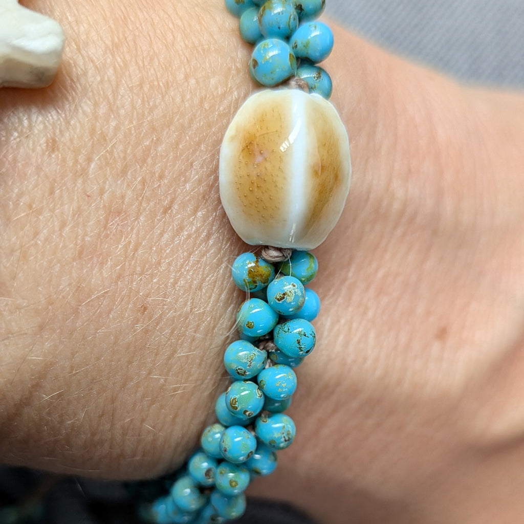 Vorik Turquoise & Beige