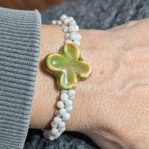 Skadi cross vert et nacré