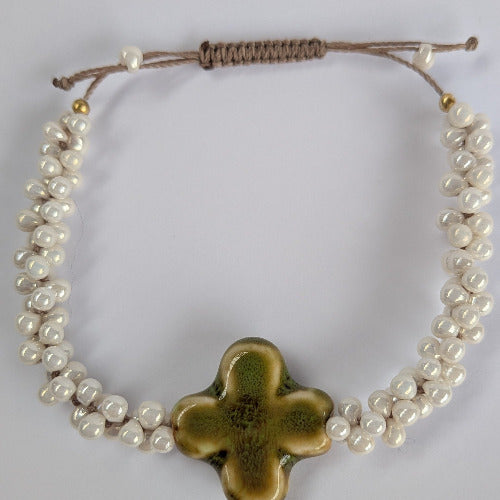 Skadi cross vert et nacré